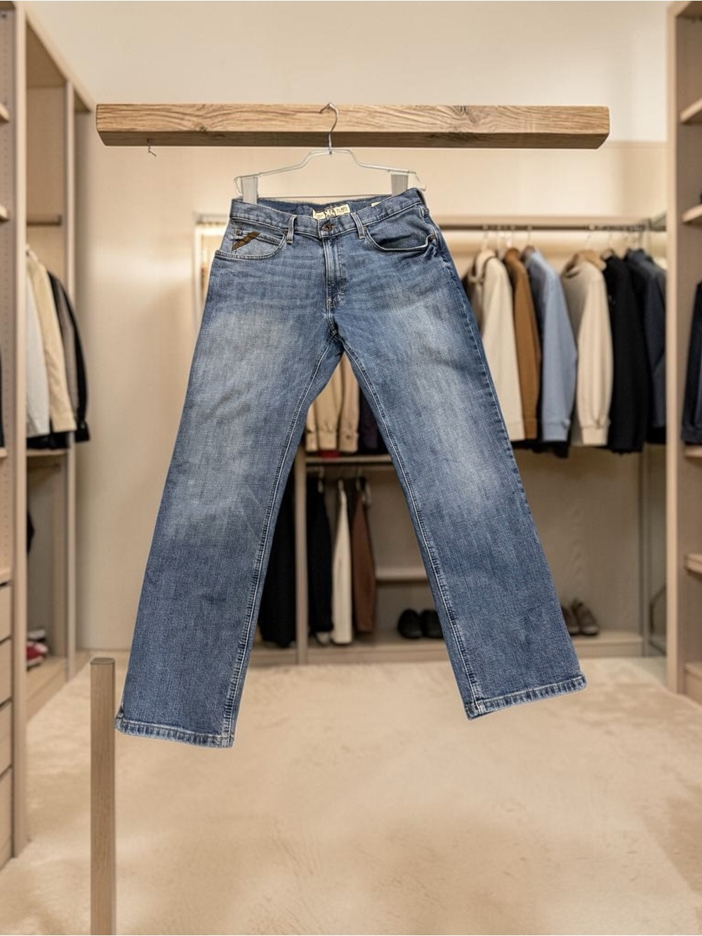 Men's Ariat Relaxed Straight Leg Jeans SZ 34/30